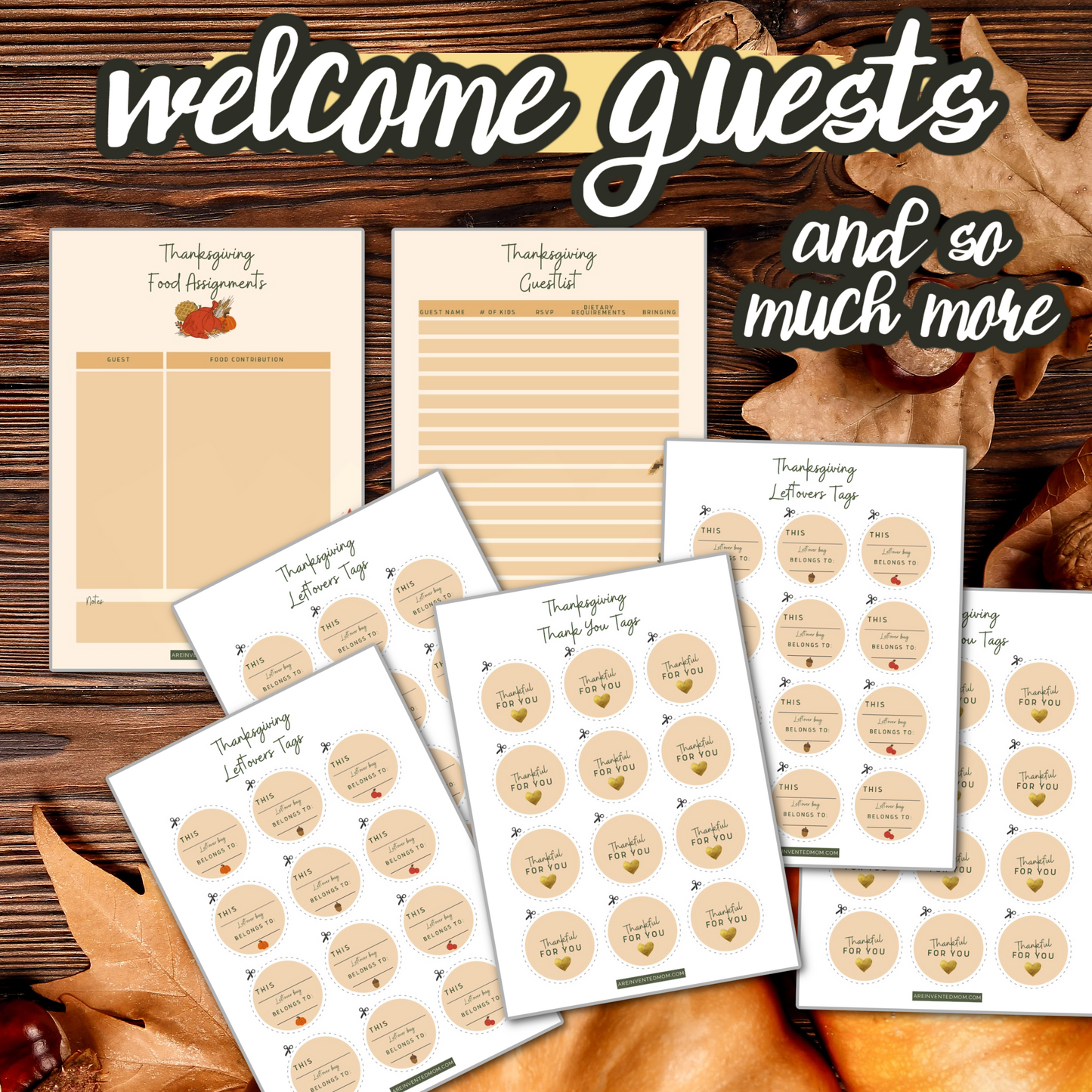 Rustic Thanksgiving Dinner Planner