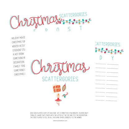 Christmas Scattergories
