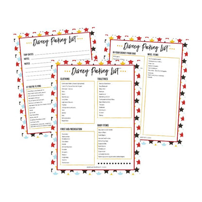 Disney Packing Checklist